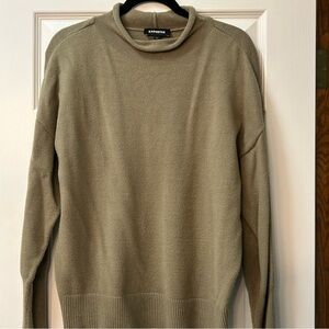 Olive Knit Sweater by Express